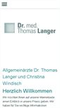 Mobile Screenshot of allgemeinarzt-langer.de