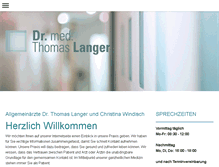 Tablet Screenshot of allgemeinarzt-langer.de